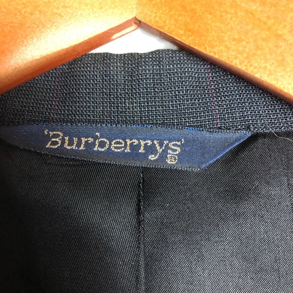 Vintage Burberry Sport Coat Navy 40L - Picture 5 of 10